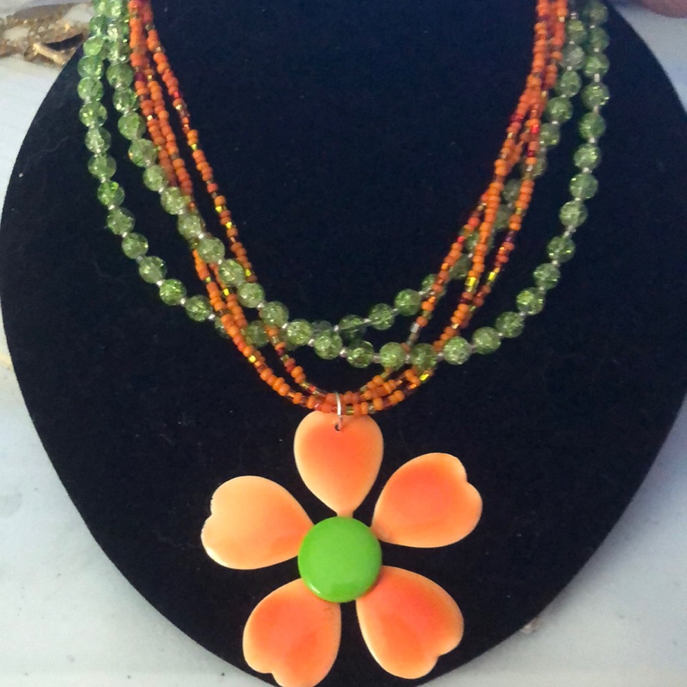 COPY - “Sunshine” 😎😎 Hand crafted necklace from vintage jewelry!